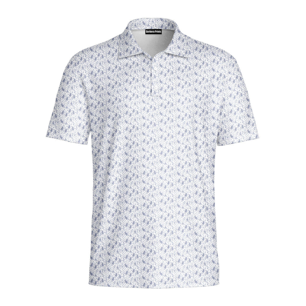 The Bluebonnets-Polo Shirt For Men-Gerbera Prints