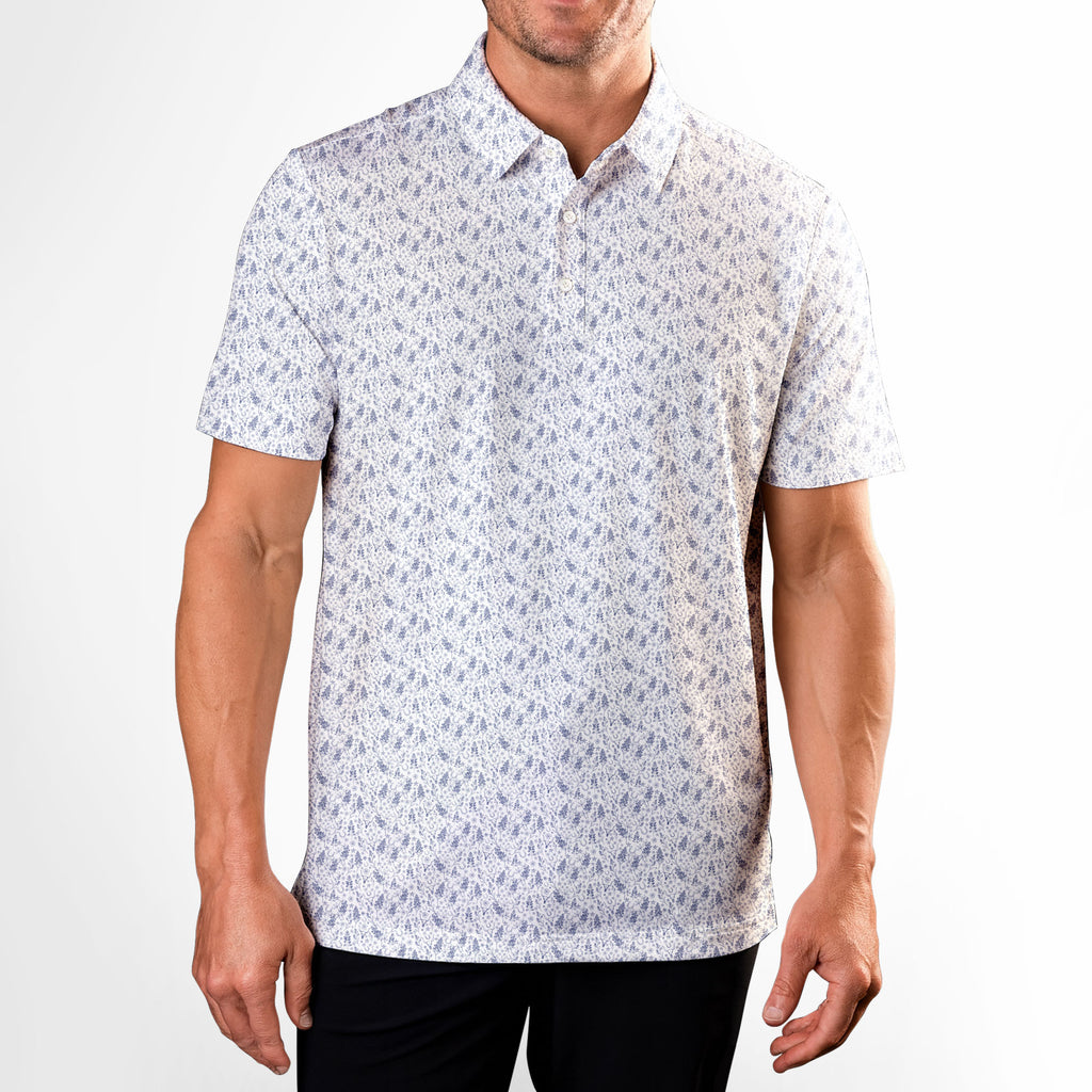 The Bluebonnets-Polo Shirt For Men-Gerbera Prints