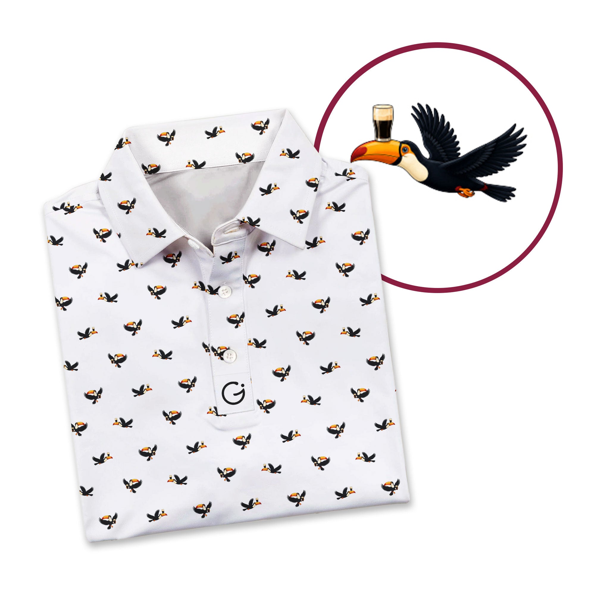Tipsy Toucan - White