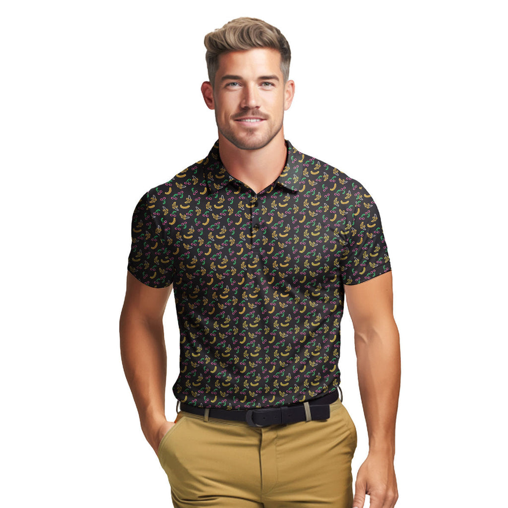 Low Hanging Fruit - Funny Golf Polo Shirt-Polo Shirt For Men-Gerbera Prints