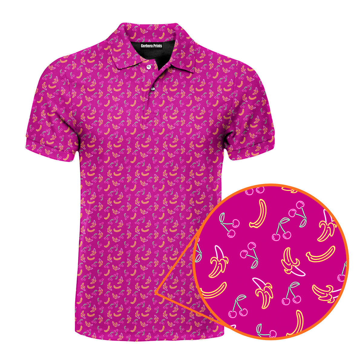 Low Hanging Fruit - Funny Golf Polo Shirt-Polo Shirt For Men-Gerbera Prints