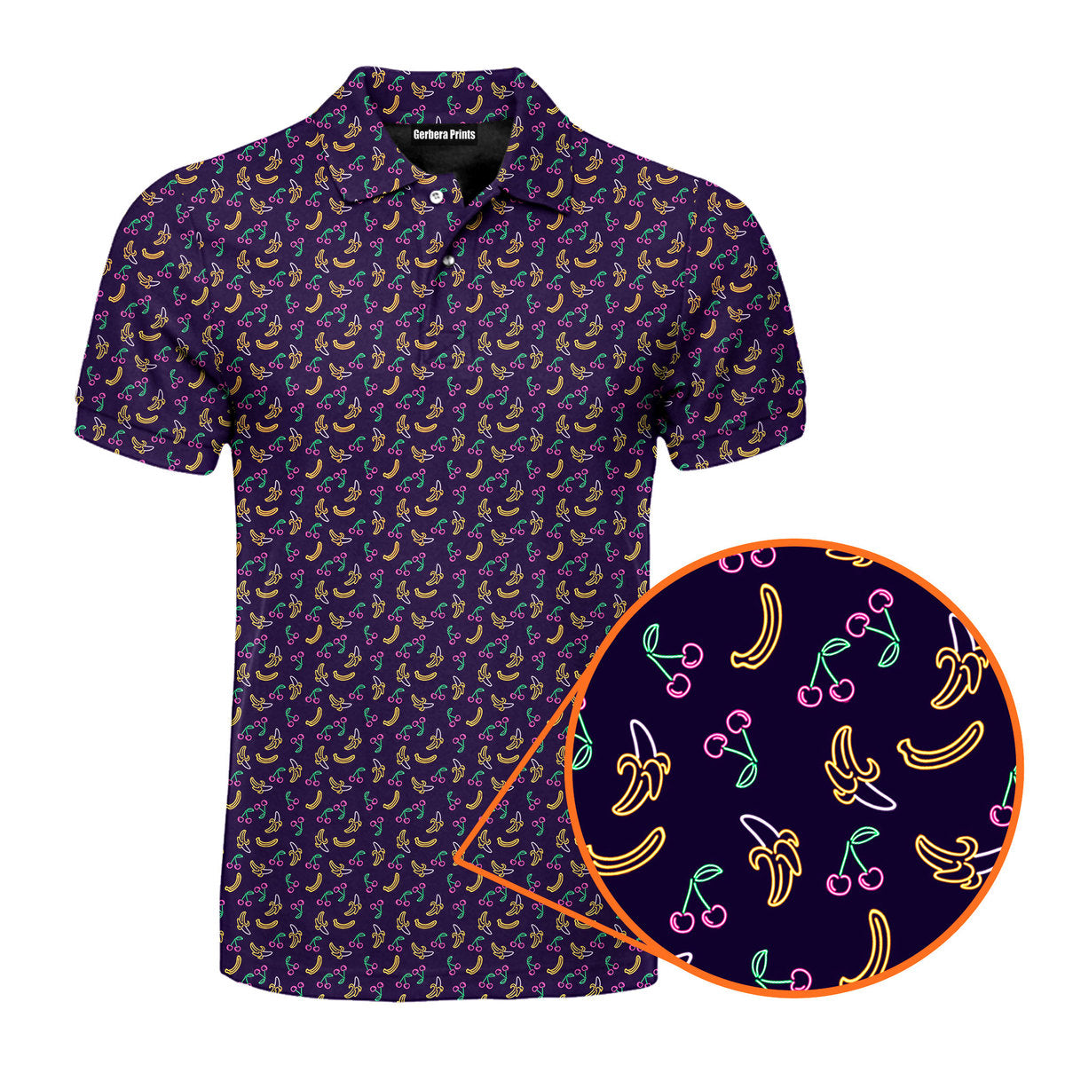 Low Hanging Fruit - Funny Golf Polo Shirt-Polo Shirt For Men-Gerbera Prints