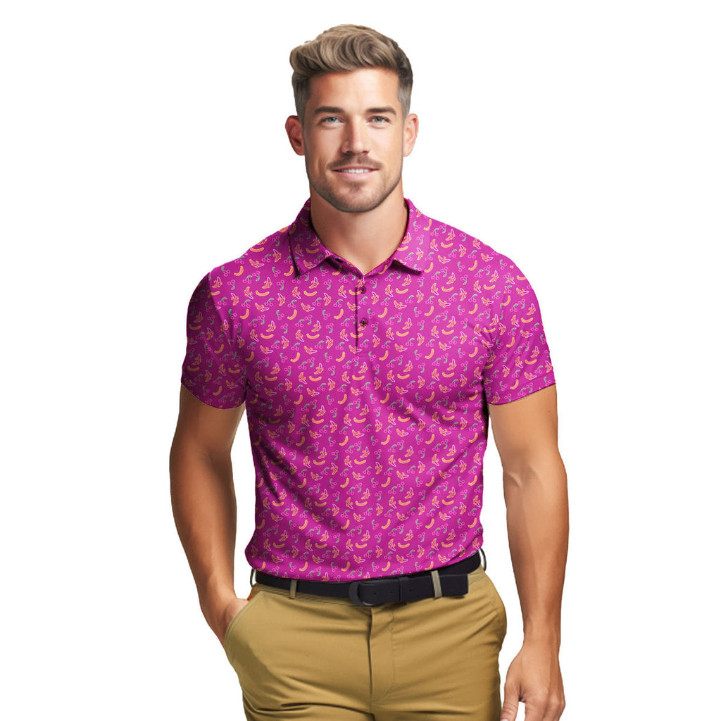 Low Hanging Fruit - Funny Golf Polo Shirt-Polo Shirt For Men-Gerbera Prints