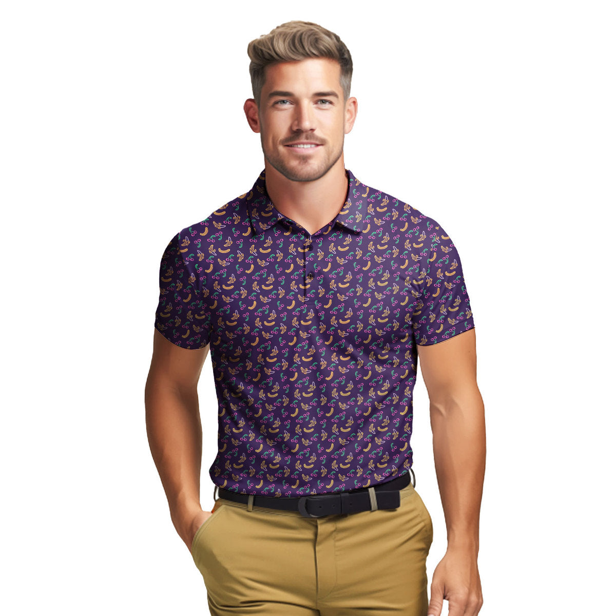 Low Hanging Fruit - Funny Golf Polo Shirt-Polo Shirt For Men-Gerbera Prints