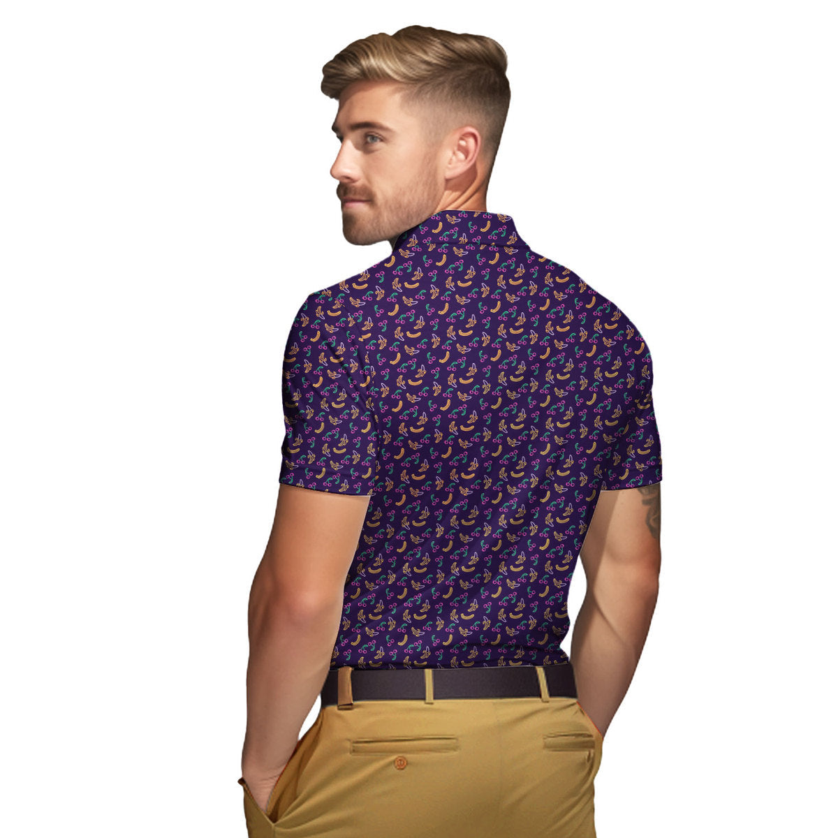 Low Hanging Fruit - Funny Golf Polo Shirt-Polo Shirt For Men-Gerbera Prints