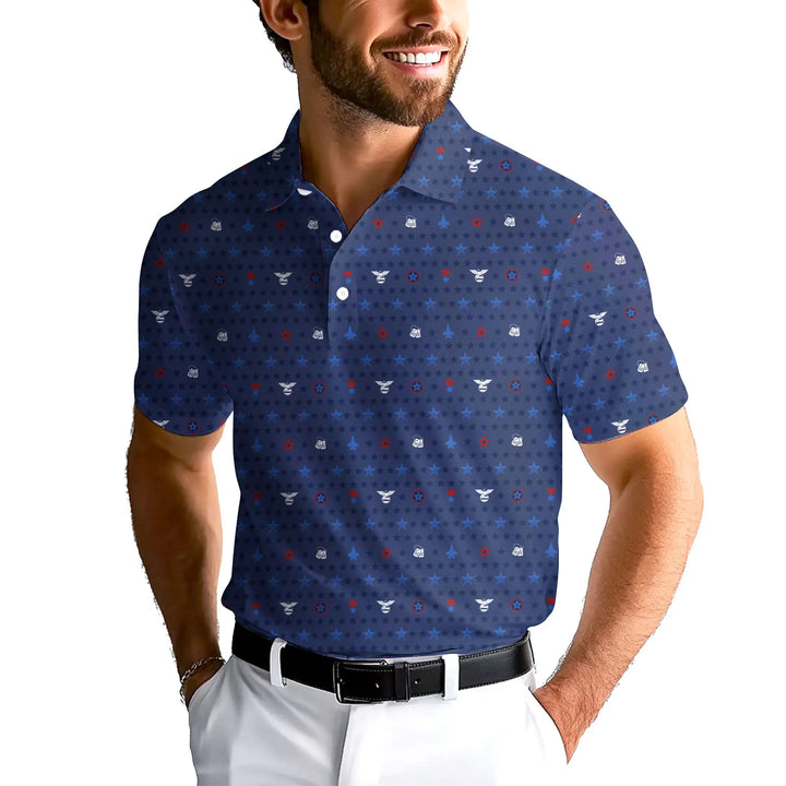 King Of The Sky - Funny Golf Polo Shirt Premium