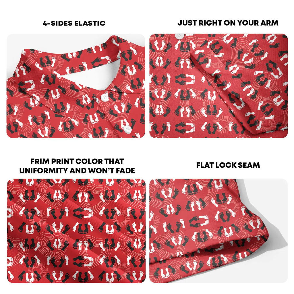 Feet Feet S-e-x Missionary Position-Polo Shirt For Men-Gerbera Prints