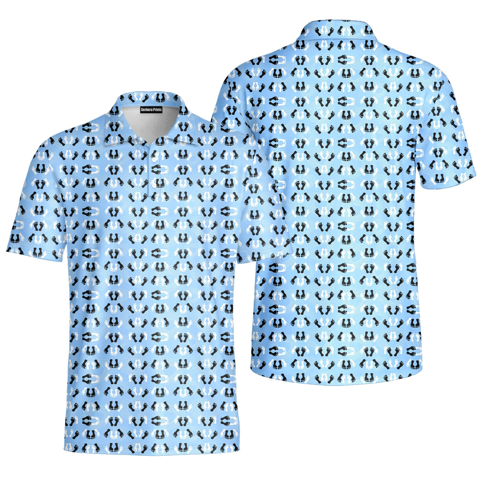 Feet Feet S-e-x Missionary Position-Polo Shirt For Men-Gerbera Prints