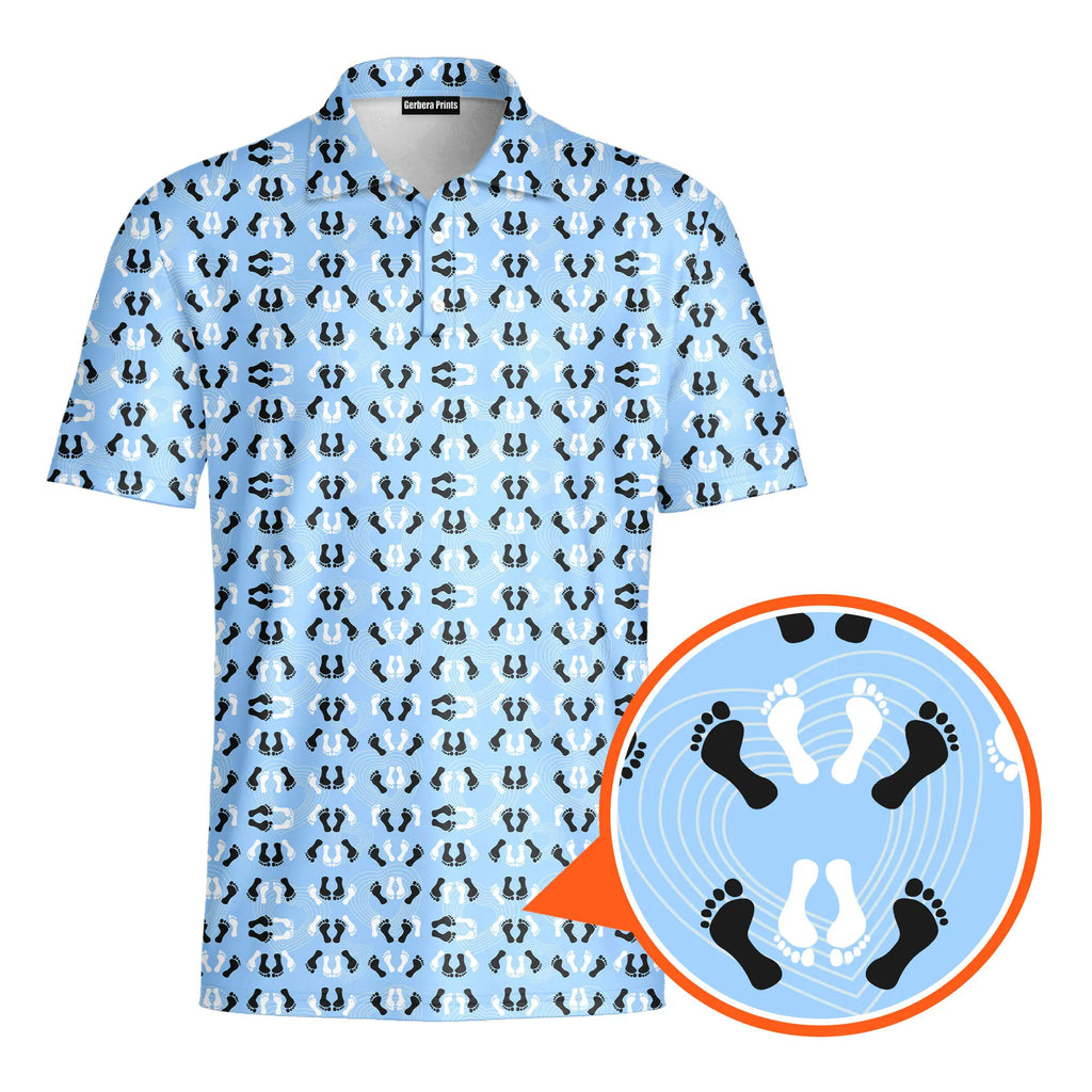 Feet Feet S-e-x Missionary Position-Polo Shirt For Men-Gerbera Prints