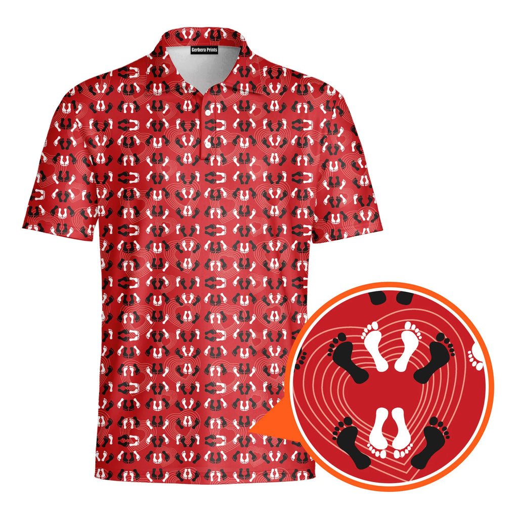 Feet Feet S-e-x Missionary Position-Polo Shirt For Men-Gerbera Prints