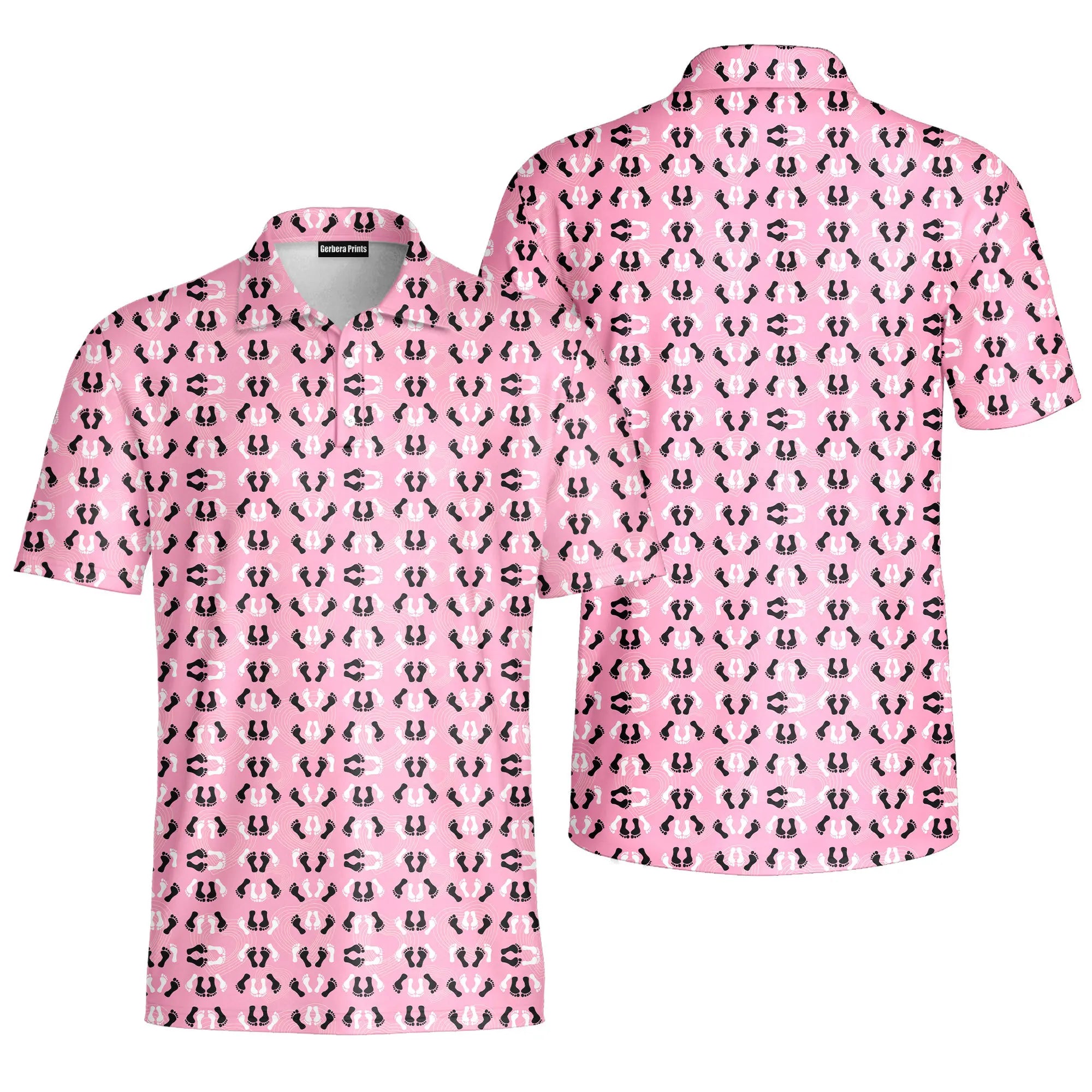 Feet Feet S-e-x Missionary Position-Polo Shirt For Men-Gerbera Prints