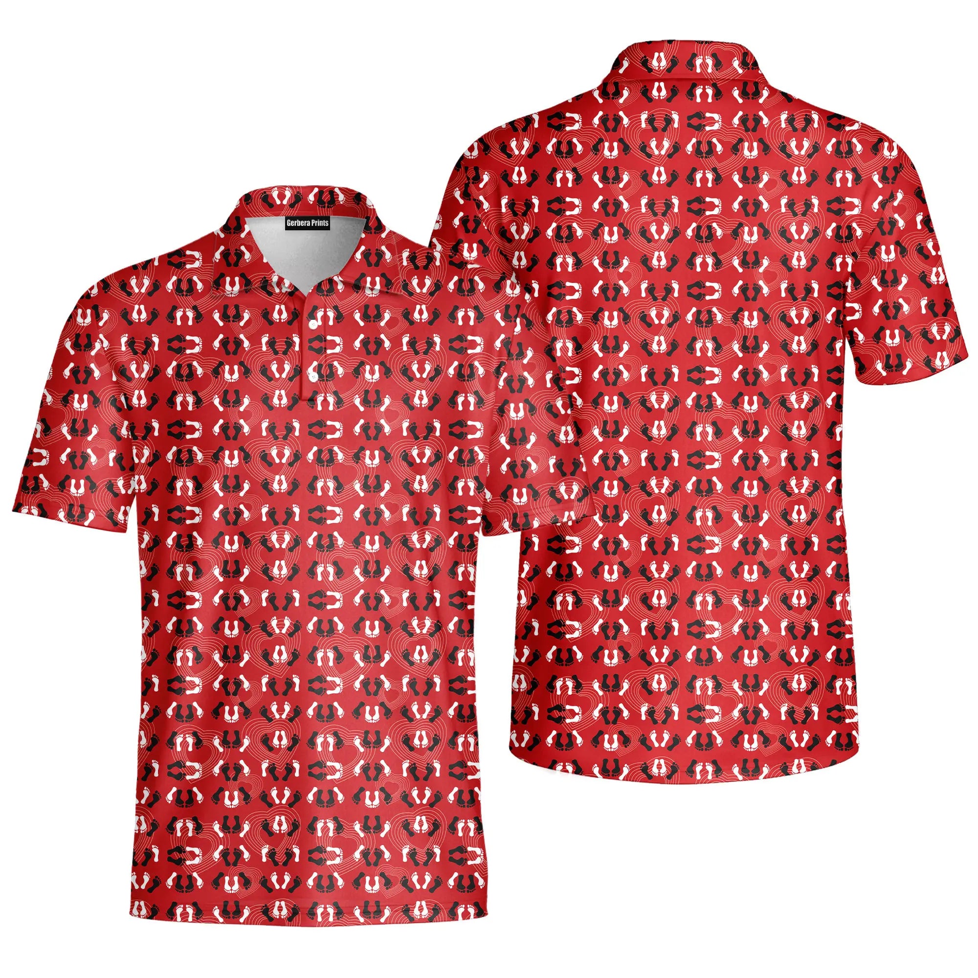 Feet Feet S-e-x Missionary Position-Polo Shirt For Men-Gerbera Prints