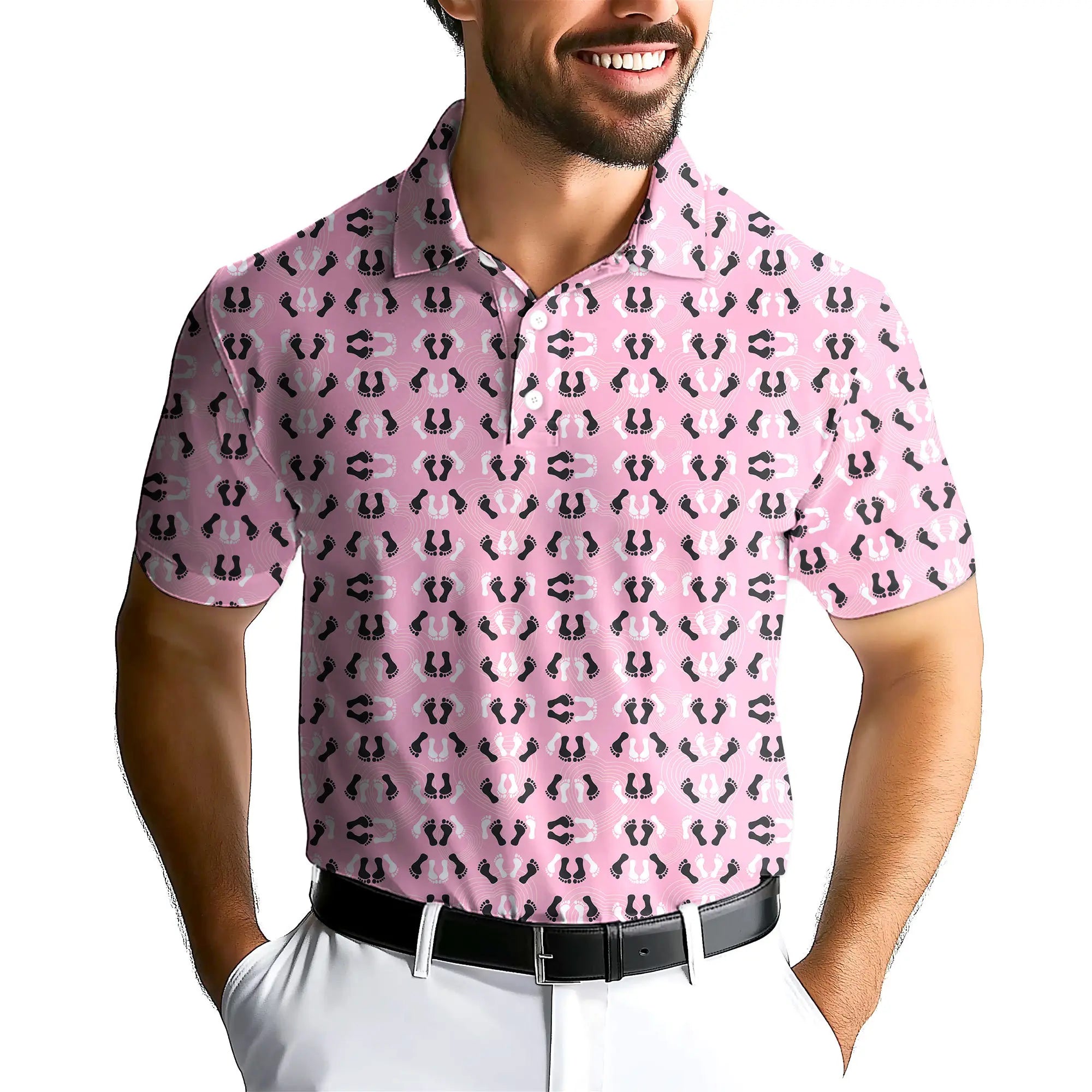 Feet Feet S-e-x Missionary Position-Polo Shirt For Men-Gerbera Prints