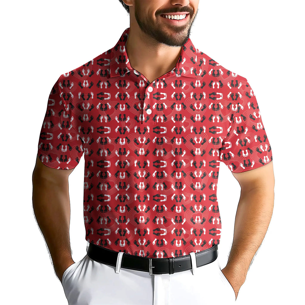 Feet Feet S-e-x Missionary Position-Polo Shirt For Men-Gerbera Prints