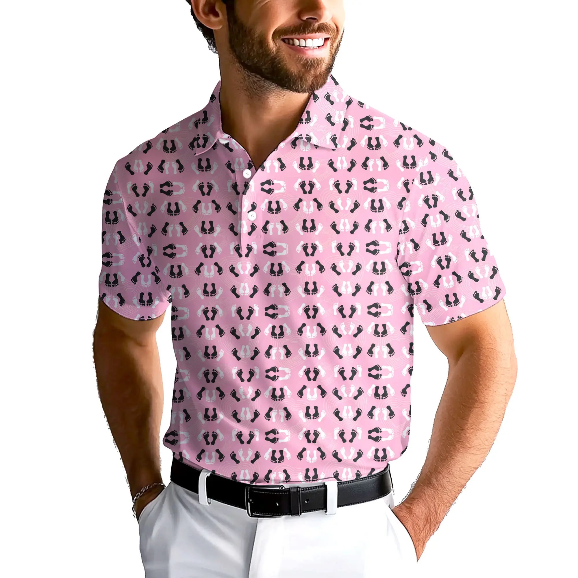 Feet Feet S-e-x Missionary Position-Polo Shirt For Men-Gerbera Prints