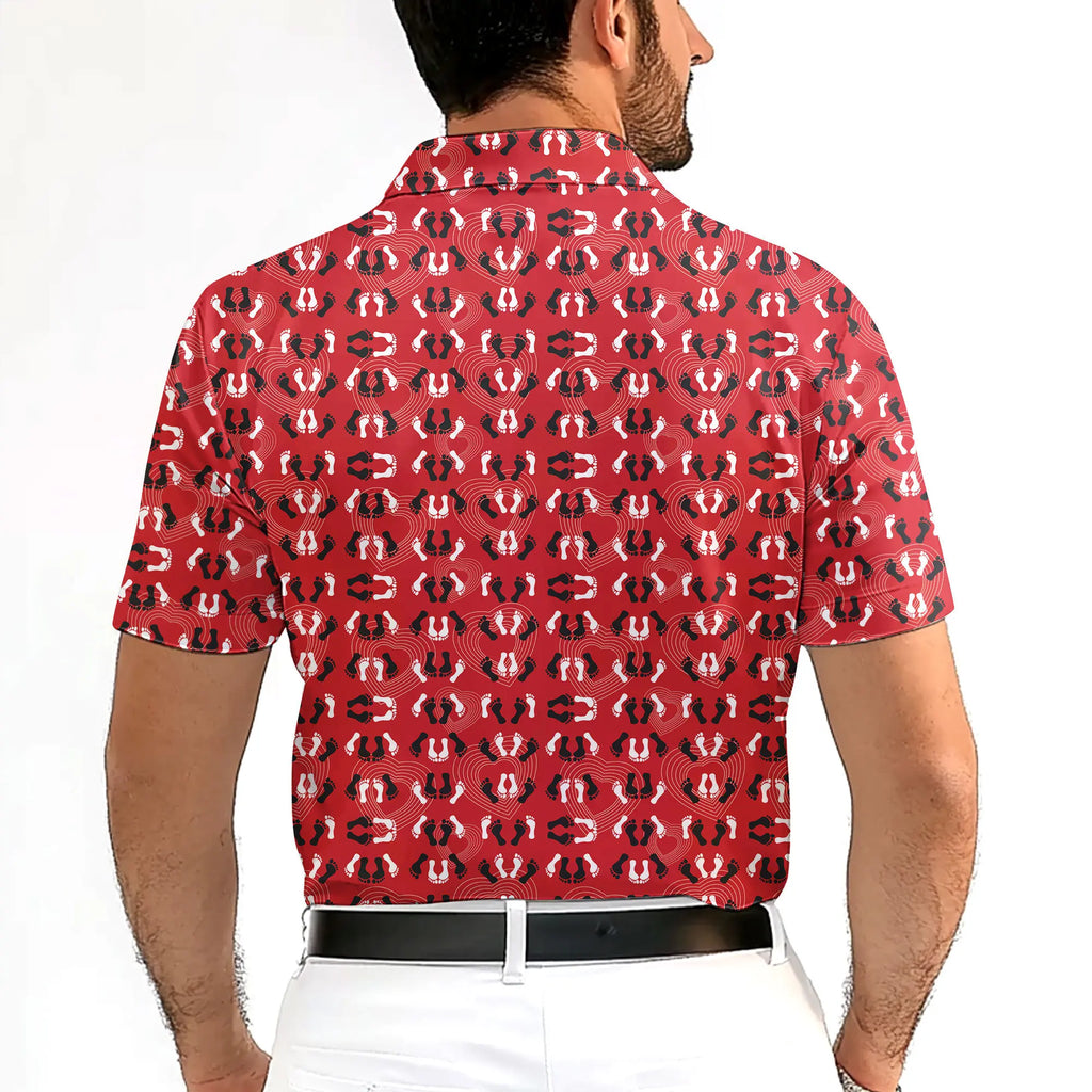 Feet Feet S-e-x Missionary Position-Polo Shirt For Men-Gerbera Prints