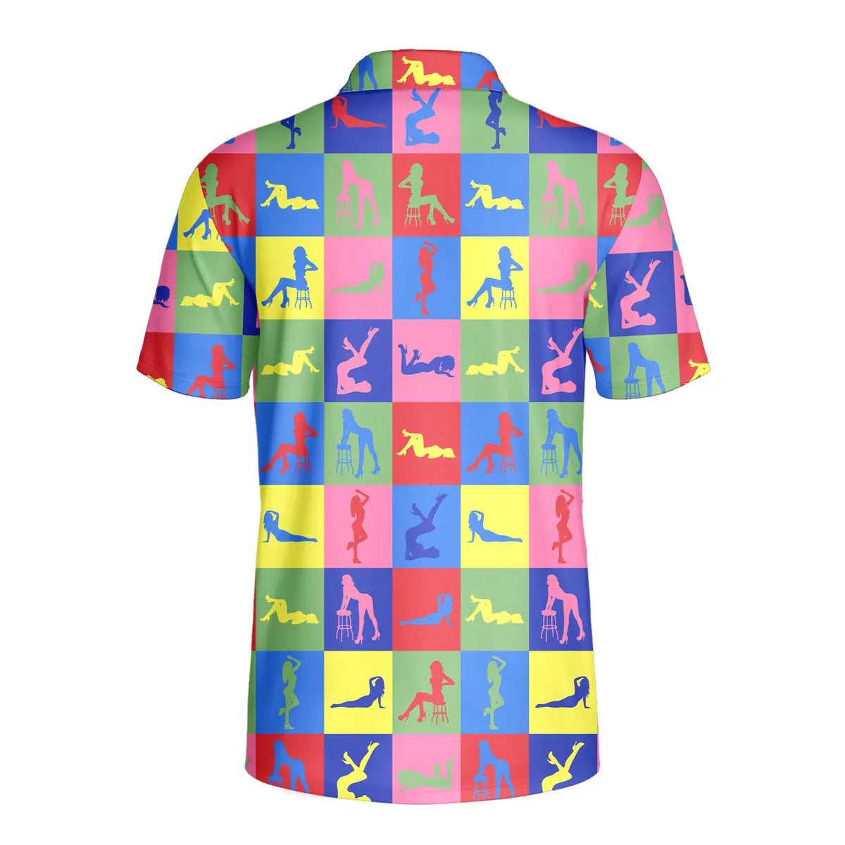 Peep Show-Polo Shirt For Men-Gerbera Prints