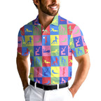 Peep Show-Polo Shirt For Men-Gerbera Prints