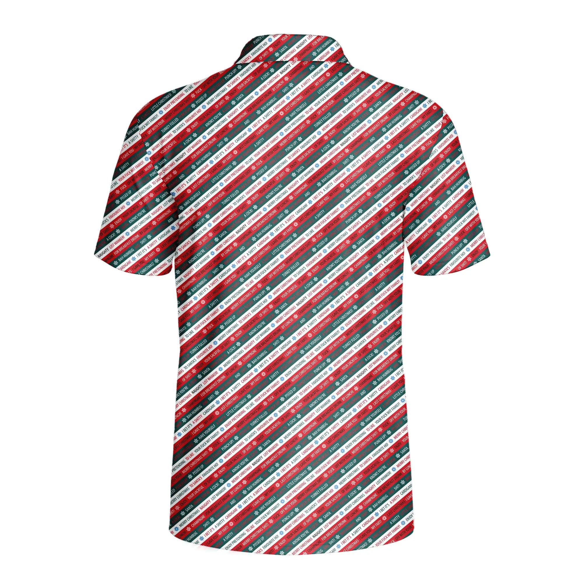 Christmas Xmas Funny Rude Joke-Polo Shirt For Men-Gerbera Prints