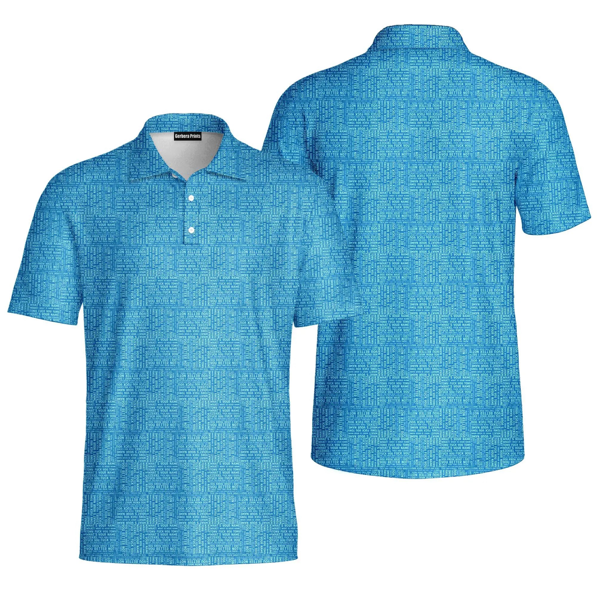 Tony and Ezekiel-Polo Shirt For Men-Gerbera Prints
