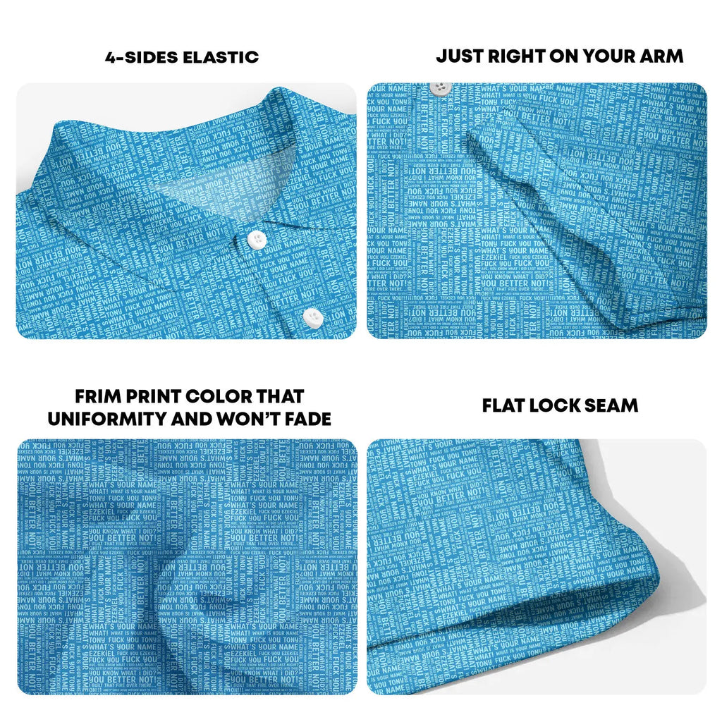 Tony and Ezekiel-Polo Shirt For Men-Gerbera Prints
