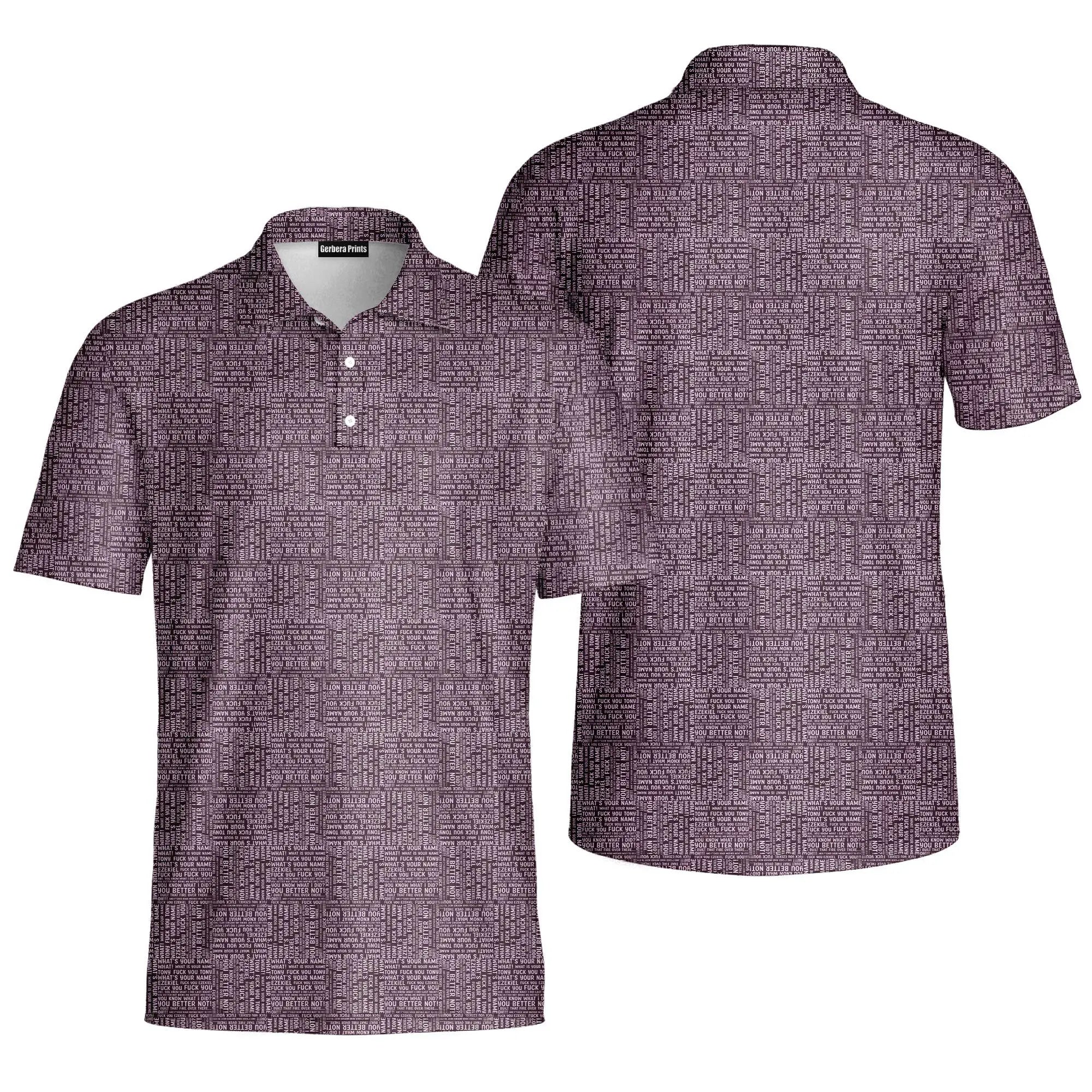 Tony and Ezekiel-Polo Shirt For Men-Gerbera Prints
