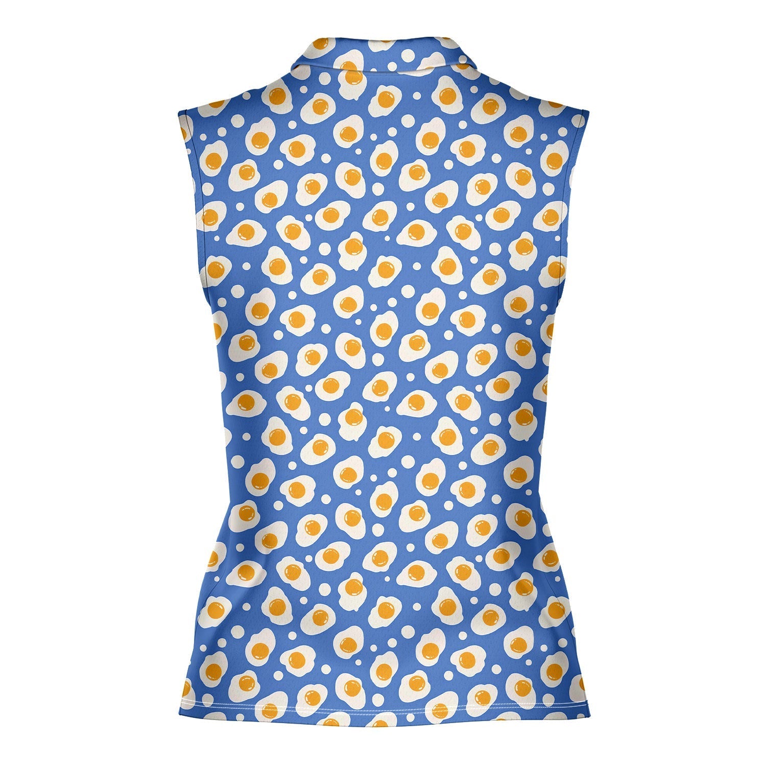 Fried Eggs-Women Sleeveless Polo Shirt-Gerbera Prints