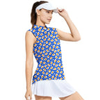 Fried Eggs-Women Sleeveless Polo Shirt-Gerbera Prints
