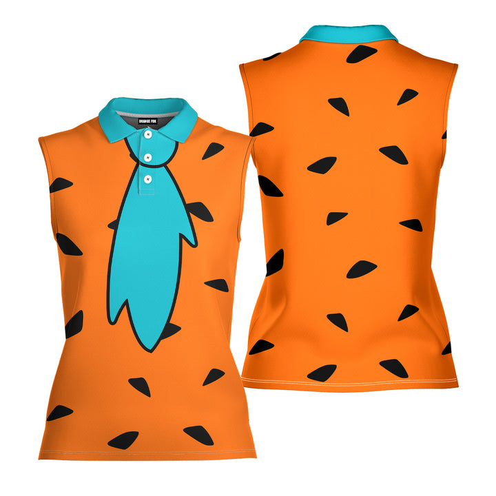 The Flintstones - Ladies Sleeveless Golf Polo Shirt