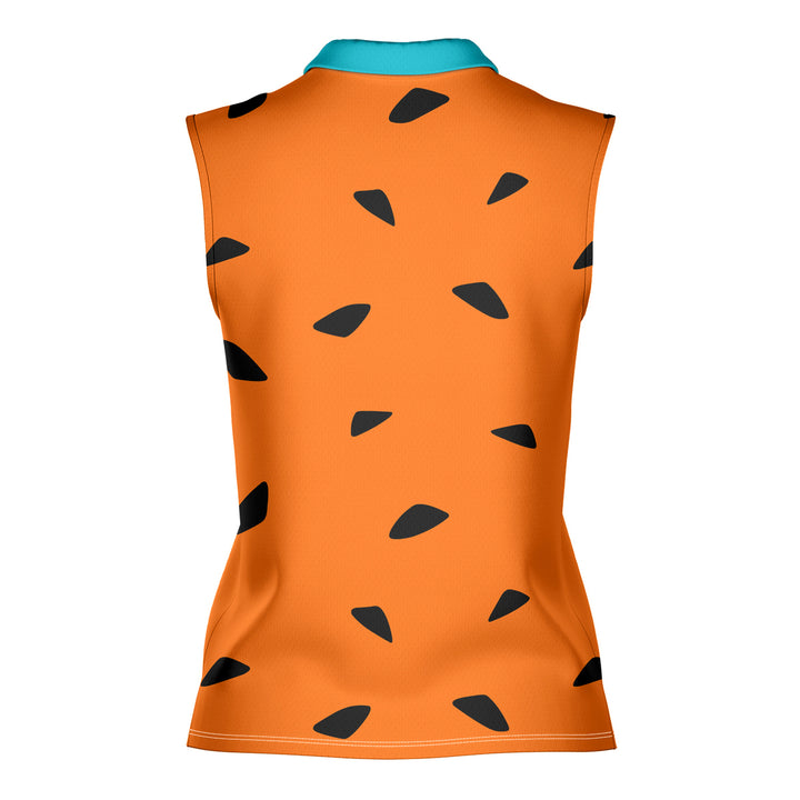 The Flintstones - Ladies Sleeveless Golf Polo Shirt