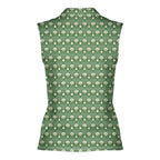 Lost In The Rough Women Sleeveless Polo Shirt - Back