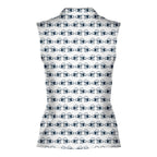 Total Tee Destruction Women Sleeveless Polo Shirt - Back