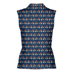 Mulligan Hound Women Sleeveless Polo Shirt - Back