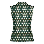 Birdie Salute Women Sleeveless Polo Shirt - Back