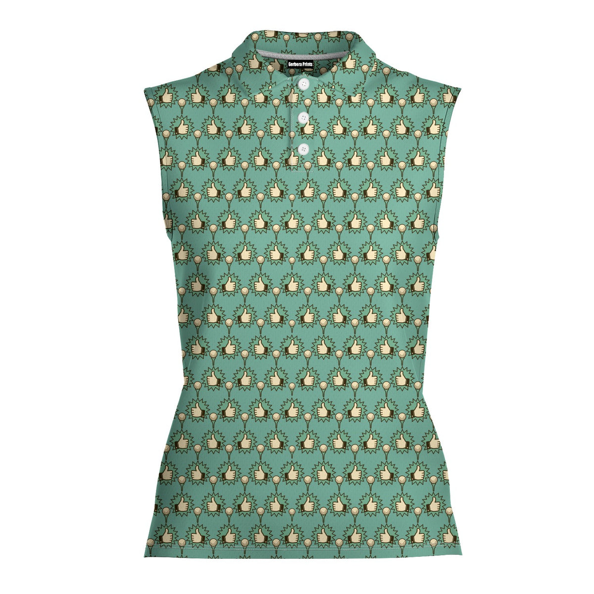 Great Shot Pal Women Sleeveless Polo Shirt - Front