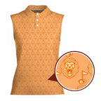 Pride Of Fairway Women Sleeveless Polo Shirt - Detail Close-up
