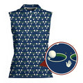 I Got This One Women Sleeveless Polo Shirt - Detail Close-up