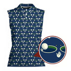 I Got This One Women Sleeveless Polo Shirt - Detail Close-up