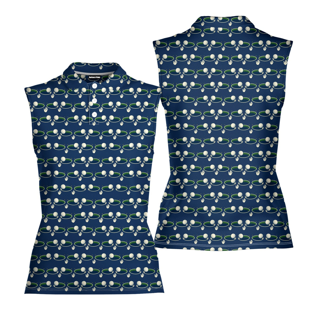 I Got This One Women Sleeveless Polo Shirt - Front and Back