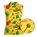 Fiesta Party Mexico-Women Sleeveless Polo Shirt-Gerbera Prints