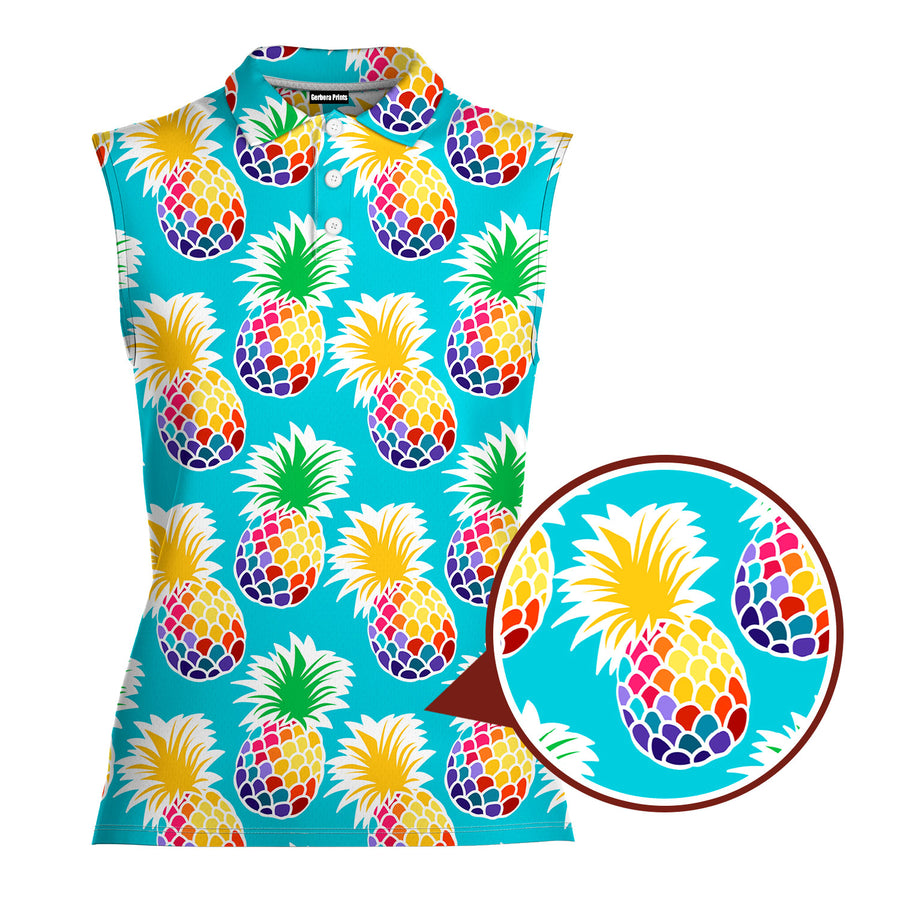 Front preview of Colorful Pineapples with your name
