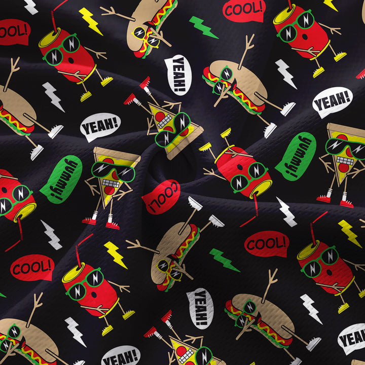 Funny Hot Dog Slice Pizza - Ladies Sleeveless Golf Polo Shirt
