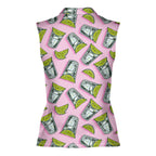 Cocktail Tequila With Lime-Women Sleeveless Polo Shirt-Gerbera Prints