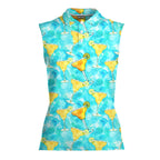 Margarita Cocktail Hello Summer-Women Sleeveless Polo Shirt-Gerbera Prints
