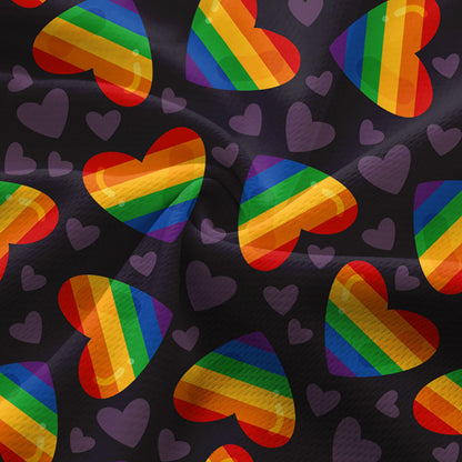 Rainbow Heart LGBT - Ladies Sleeveless Golf Polo Shirt