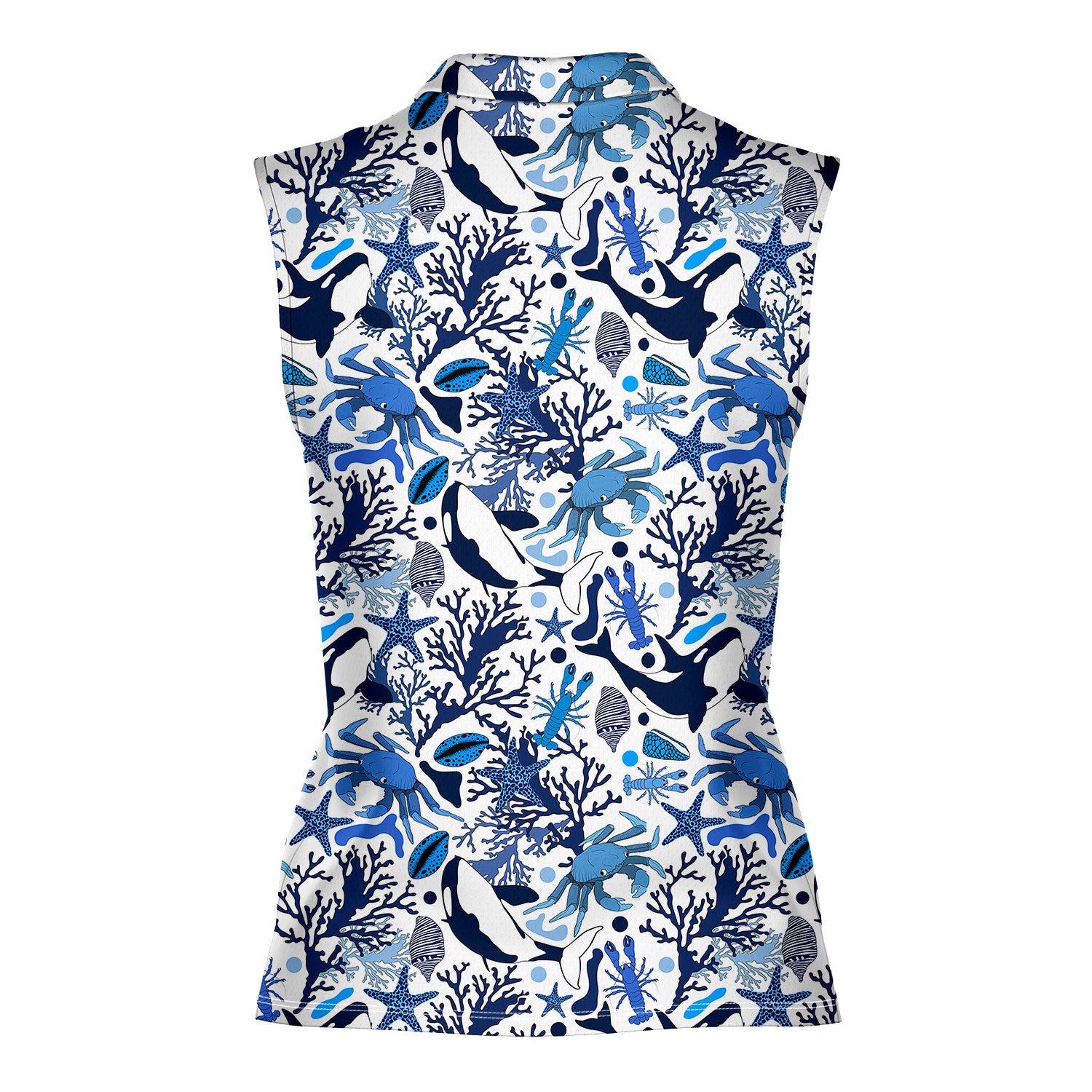 Life Of Ocean With Whales Crabs And Lobsters