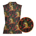 Be A Jungle Tiger Not A Zoo Tiger-Women Sleeveless Polo Shirt-Gerbera Prints