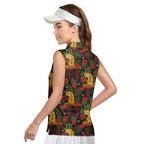 Be A Jungle Tiger Not A Zoo Tiger-Women Sleeveless Polo Shirt-Gerbera Prints