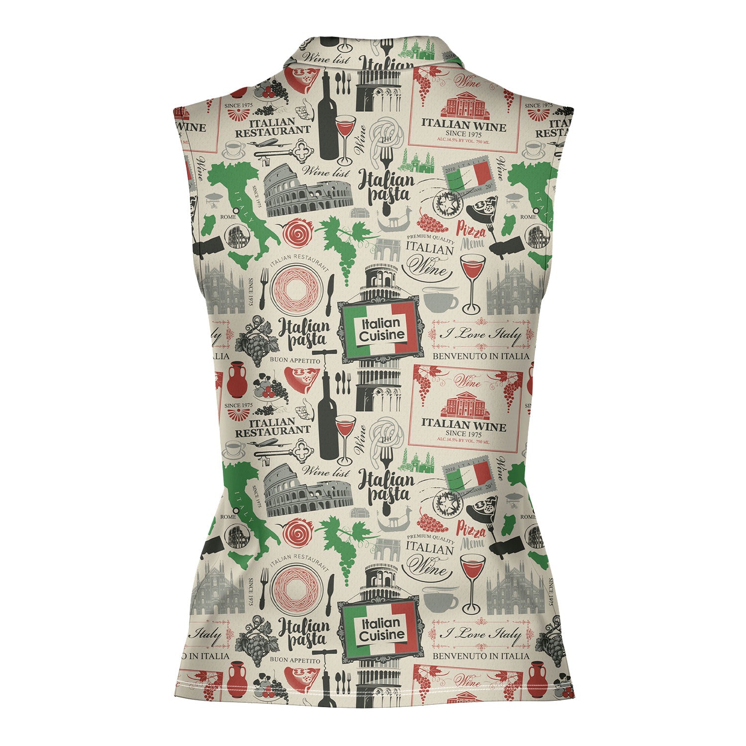 Italian Flag In Retro Style