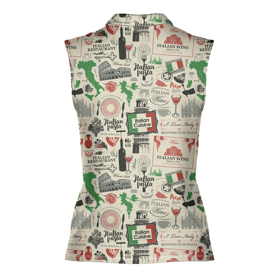 Back preview of Italian Flag In Retro Style with your team and number